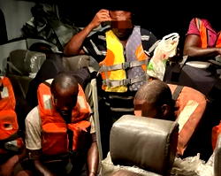 Navy rescues 10 crew members from distressed vessel