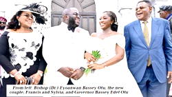 Gov Otu speaks of ‘divine moment’ as son marries