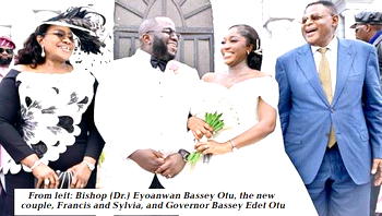 Gov Otu speaks of ‘divine moment’ as son marries