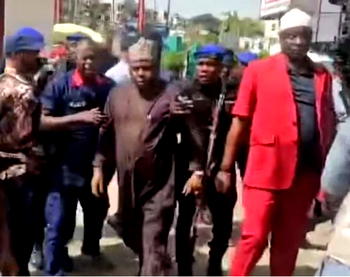 PDP crisis: Tear gas rains as Wike, governors lock horns in 3-hour Abuja standoff