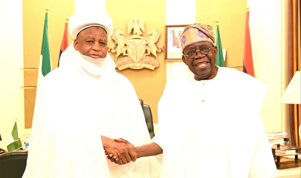Alleged Genocide: Tinubu meets Sultan of Sokoto in Aso Villa