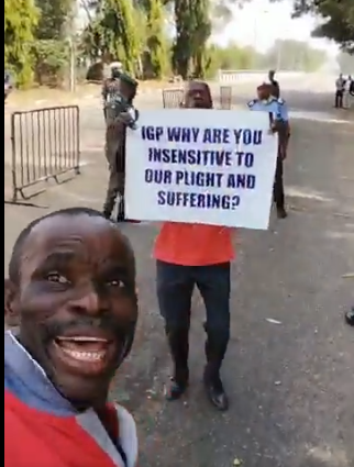 Retired police officers storm NASS, accuse senate of delaying pension bill