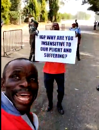 Retired police officers storm NASS, accuse senate of delaying pension bill