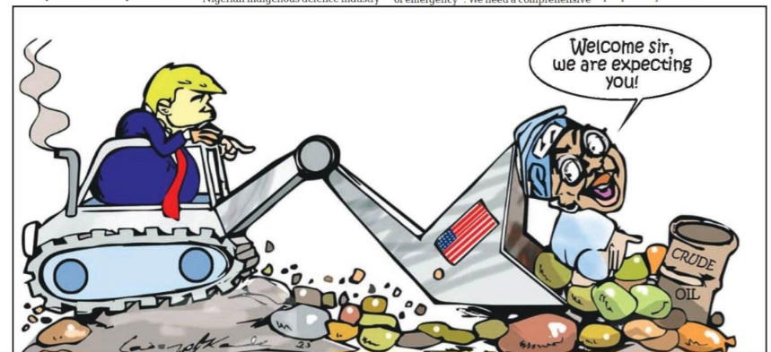 Cartoon: If you know why Uncle Trump is coming say ‘aye’