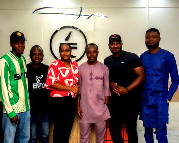 GROUP PHOTO CAPTION: L-R: Victor Aderibigbe (Choccity), Moyo Olumodeji (Head, Growth & Marketing, Choccity), Ifeyinwa Anyadiegwu (VP, Head of Business & Legal Affairs, Choccity), Salam Damola (Project Lead/ Director, Campus Music Spotlight), Chidera Maduagwu (CEO, Swypatune), and Tayo Agbomabini (Project Manager, Campus Music Spotlight).