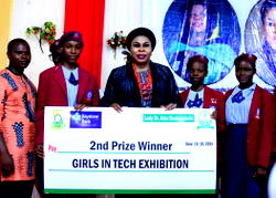 Keystone Bank chairman, Ada Chukwudozie, rewards young innovators in science and tech