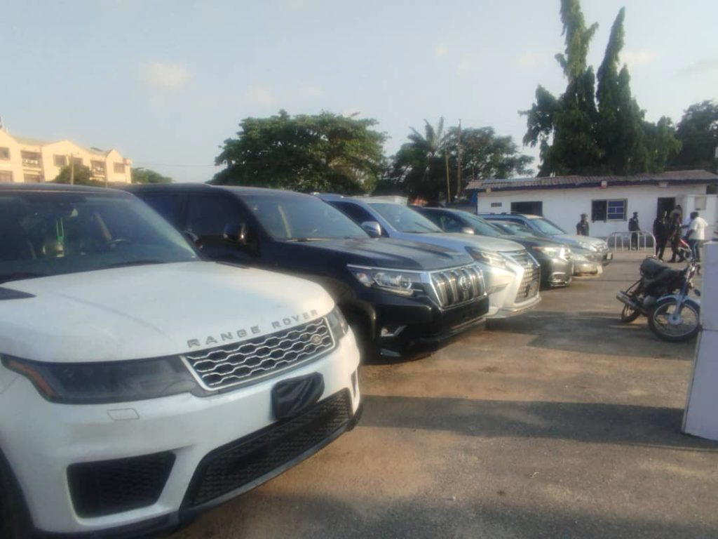 Police recover nine exotic vehicles, weapons as Lagos records improved security