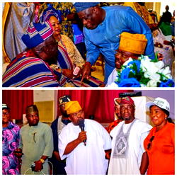 Ajadi attends Ibadan monarch’s Book and Film launch, donates ₦5m