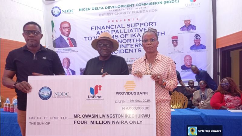 NDDC supports victims of Agbor fire incidents