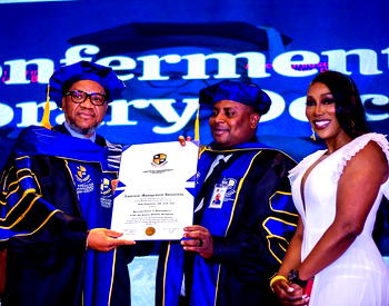 Richy Onolememen lauded over honorary doctorate, dual awards 