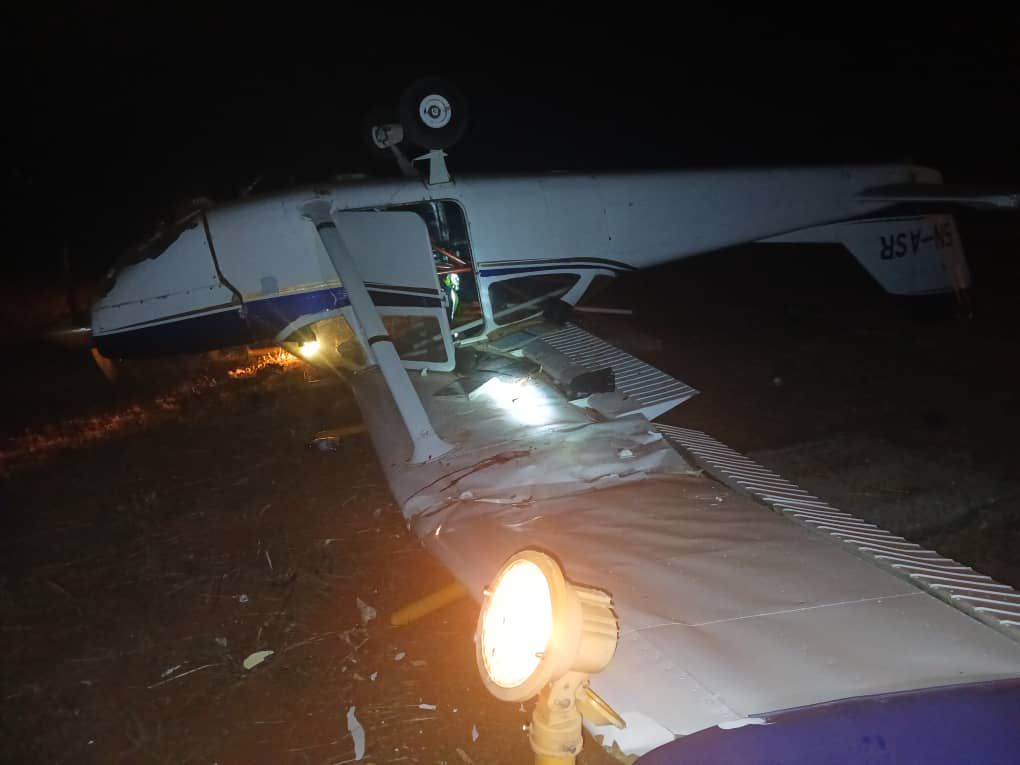 Cessna 172 aircraft crashes at Owerri airport