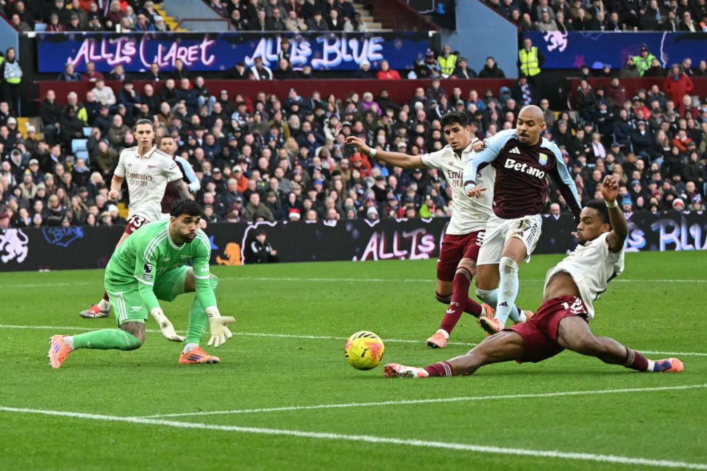 Arsenal’s 18-match unbeaten run ends at Aston Villa