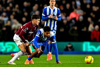 Rutter late equalizer denies West Ham victory at Brighton