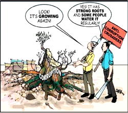 Cartoon: Who’s watering this tree?