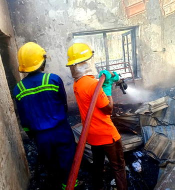 Millions lost as fire razes ex-governor’s Abuja building
