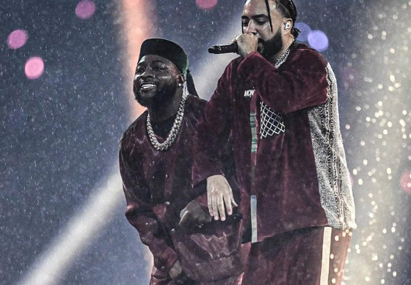 Video: Davido, French Montana perform at AFCON opening ceremony
