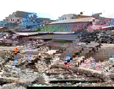 The dust from the Iyana Oworo demolition is yet to settle. Another Lagos community has been pushed into ruin - bulldozers rolled into Oworosonki