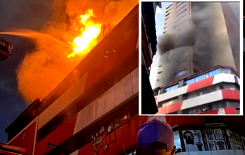 7 Injured as Lagos Island high-rise fire now contained