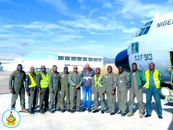 NAF C-130 aircraft lands in Portugal for maintenance