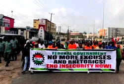 Photos: NLC stages protest over insecurity