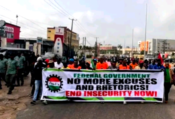 Photos: NLC stages protest over insecurity