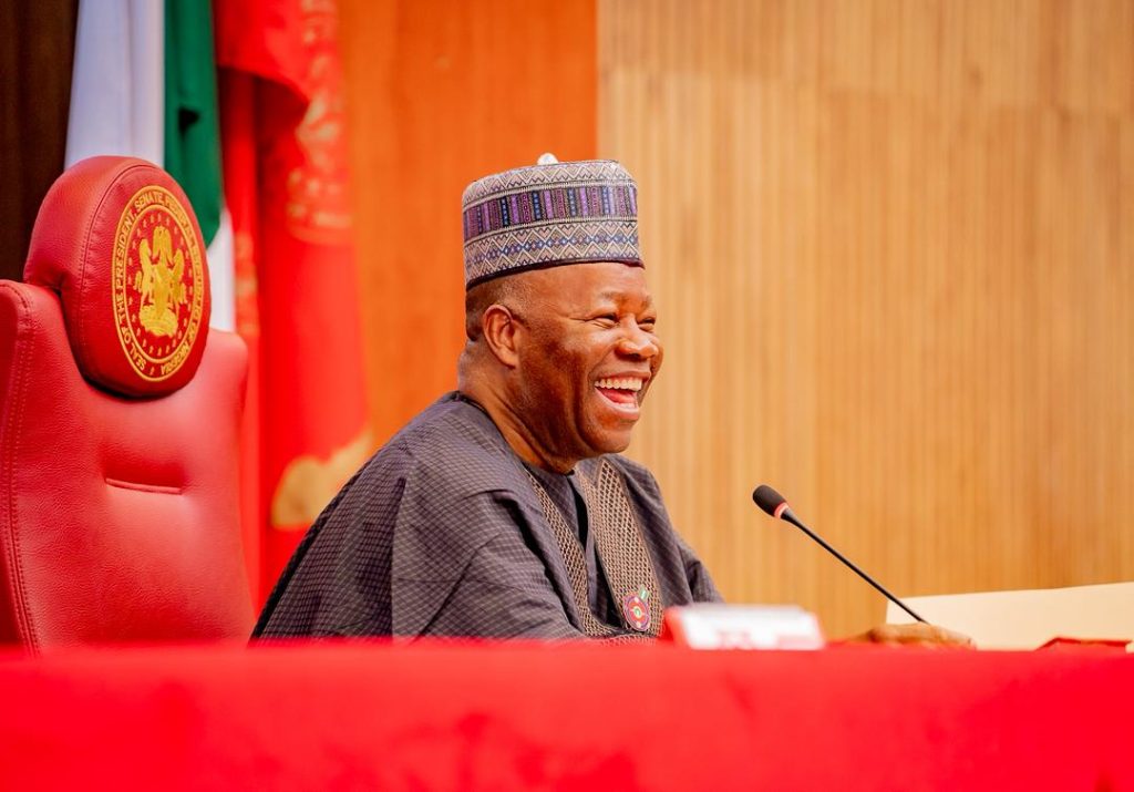 Akpabio dispels ill-health, death rumours with photos from Senate plenary