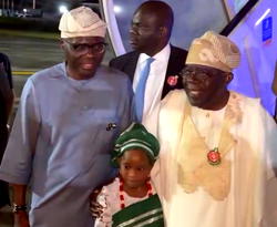 Tinubu arrives Lagos
