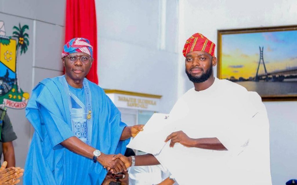 Sanwo-Olu swears in speaker’s son, Vinod Obasa’s as Agege LG boss
