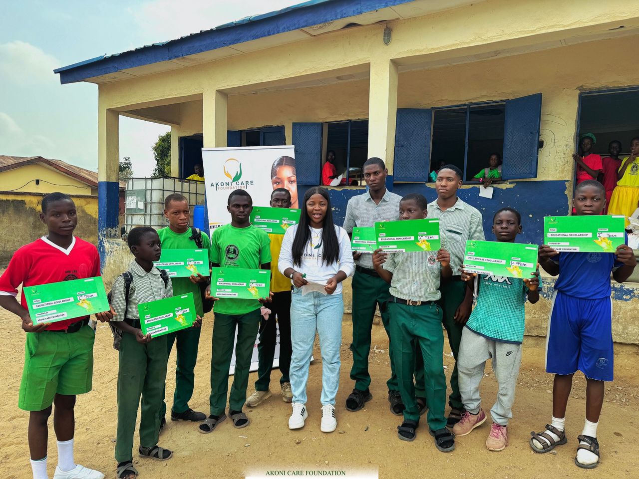 Journalist awards scholarships to 30 boys, donates sanitary pads to schoolgirls in Kogi