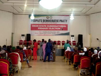 Delegates arrive as PDP sets for guber primary in Osun