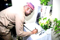 Gbenga Hashim visits Segun Awolowo’s family, offers prayers ahead of funeral