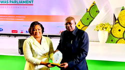 ECOWAS Parliament honours former Speaker Tunis