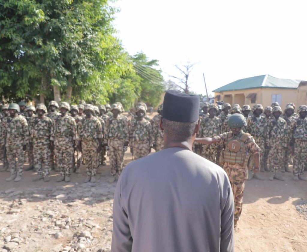 We are behind you, says Zulum as he addresses frontline troops in Damboa
