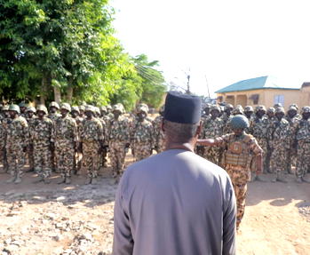 We are behind you, says Zulum as he addresses frontline troops in Damboa