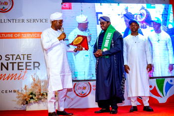 Ondo govt bestows volunteers ambassador award on Ikubese