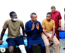 NAF pilots survive Niger crash, undergo medical evaluation as Air Marshal Aneke visits