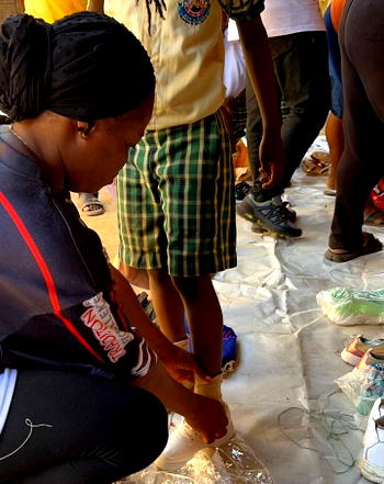 Relief for indigent children as NGO donates free bags, shoes, others in Abeokuta