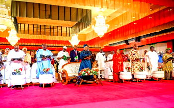 Obasanjo, Gowon, First Lady attend Christmas Carol in Aso Villa