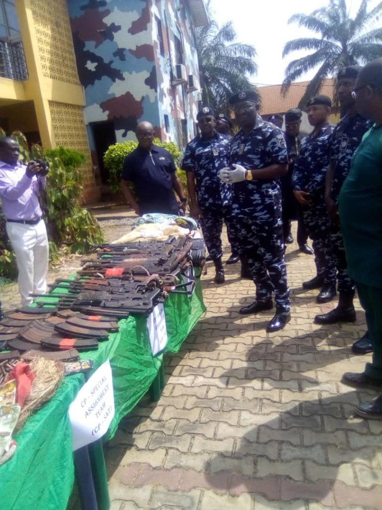 Delta Police arrest 627 suspected criminals, recover 144 arms and N36m ransom