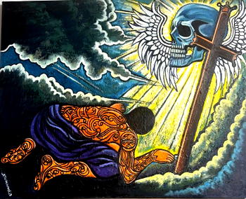 US-based Master, Fidelis Atumah, splashes colours @ Uncle Sam Art Exhibition
