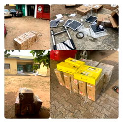 Ajadi fulfils Solar power promises to PDP offices, INEC facility in Egbeda