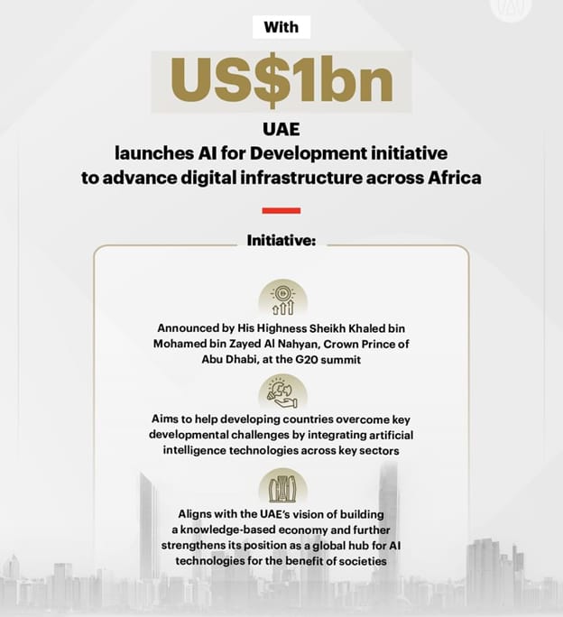 UAE launches $1bn ‘AI for Development’ initiative to advance digital infrastructure across Africa