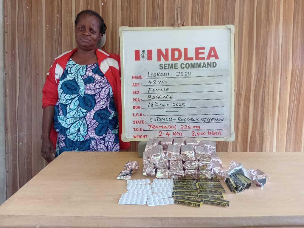 NDLEA nabs wanted female drug kingpin in Lagos with 23.5kg Cocaine hidden in children’s room