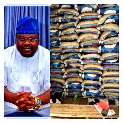 Ajadi begins distribution of over one thousand bags of rice to 33 LGs in Oyo State