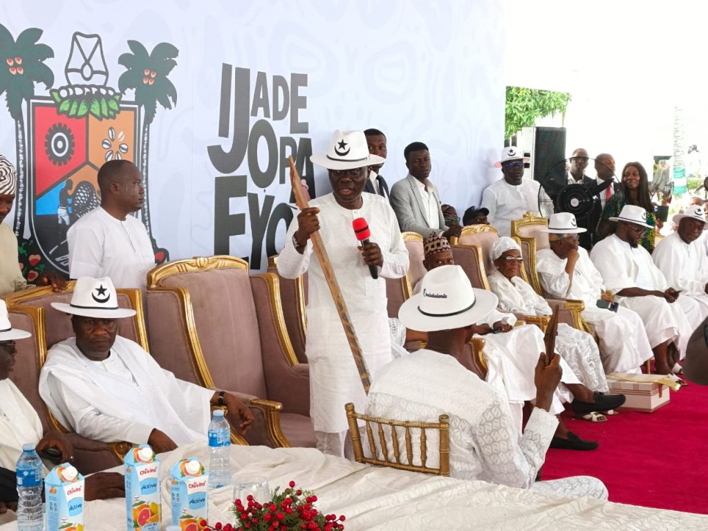 Sanwo-Olu hosts Jakande, Johnsons, Mogaji, Otedola families for 2025 Eyo Festival