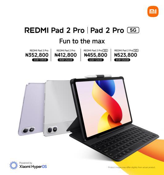 Xiaomi Unveils The Brand New REDMI Pad 2 Pro Series in Nigeria