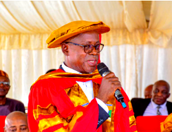 Captain Evarest Nnaji accepts honorary doctorate from Godfrey Okoye University
