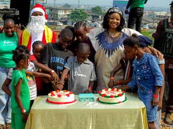 Bunmi Osinbajo hosts Christmas outreach for over 500 children in Ojota