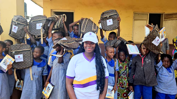 Coronation anniversary: Ooni’s daughter distributes bags, books to public school students