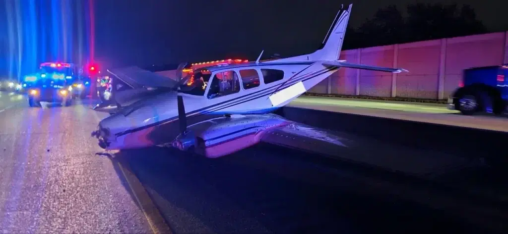 Plane crashes into traffic during emergency landing in Florida